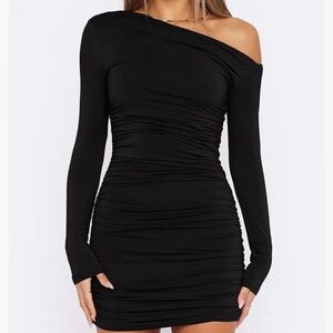 Elegant Black Off-Shoulder Dress